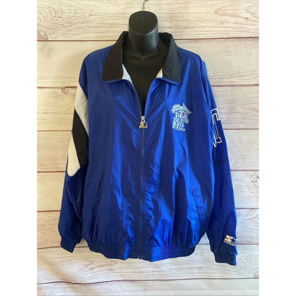 Starter Kentucky Wildcats UK Jacket Mens L Blue Black White Vintage 90’s